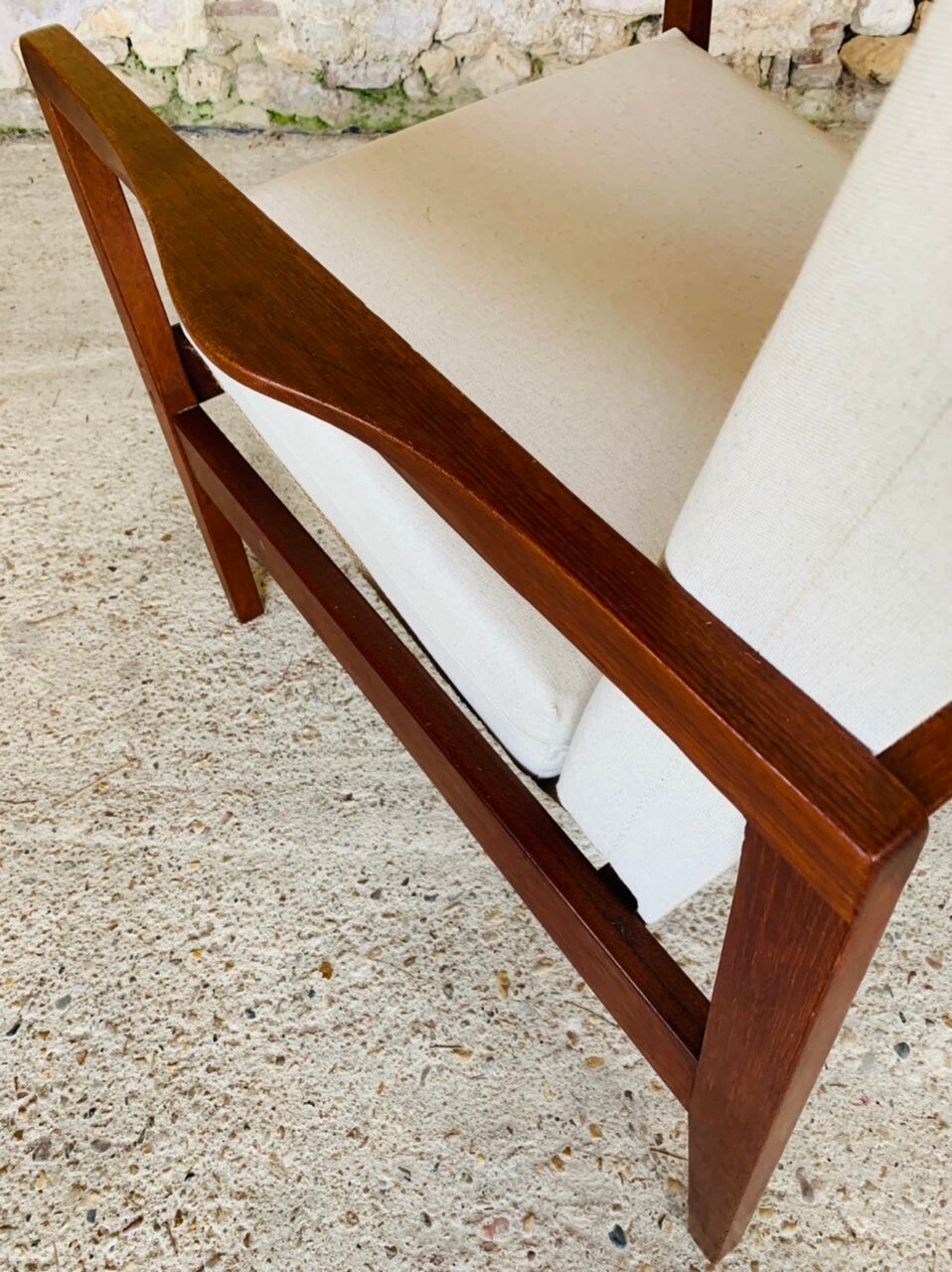 Vintage Scandinavian Teak Armchair, Circa 60's