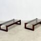 Set of two Brazilian MP91 coffee tables by Percival Lafer