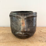 Terracotta head vase