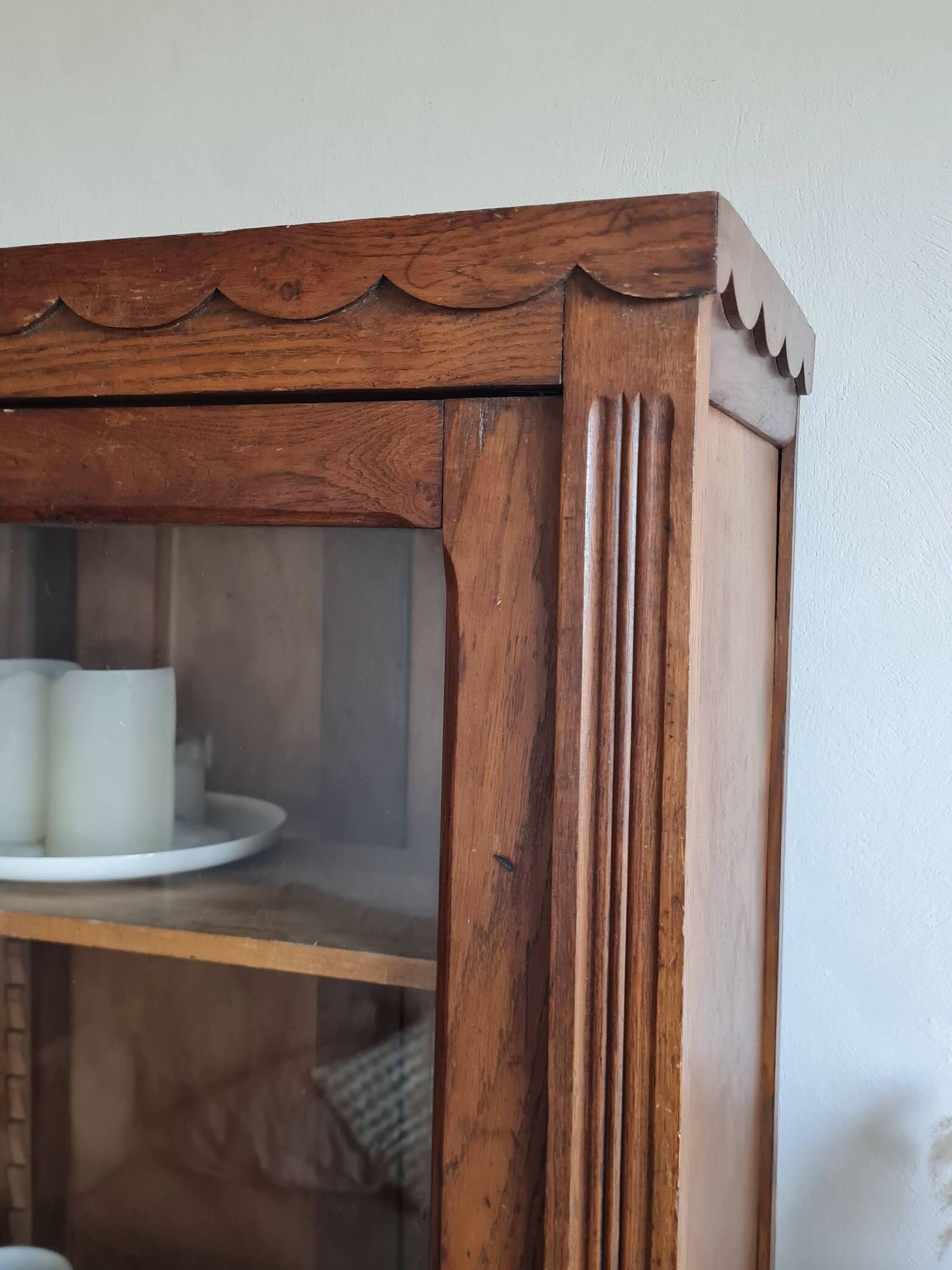 Glass-fronted Parisian wardrobe