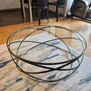 Evol coffee table in glass