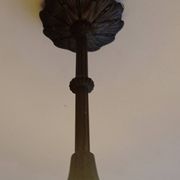 Chandelier with peacocks signed Muller and brothers in Lunéville