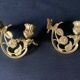 Paire d'appliques Art nouveau en bronze à décor de papillons