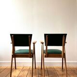 Paire de fauteuils bridge