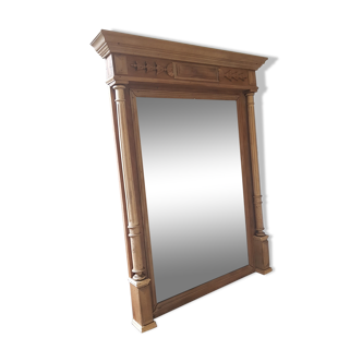 Miroir trumeau Henri ll bois sablé
