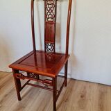 Asian table + 6 round/extendable/oval chairs in rosewood
