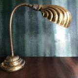 Golden vintage shell lamp