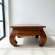Traditional brown wooden coffee table