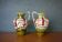 Pair of vintage ceramic vase U-Keramik 1505/20 West Germany, vase with handle, collection, pottery