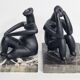 Paire de sculptures Hamangia, les Penseurs de Cernavoda, 12 cm
