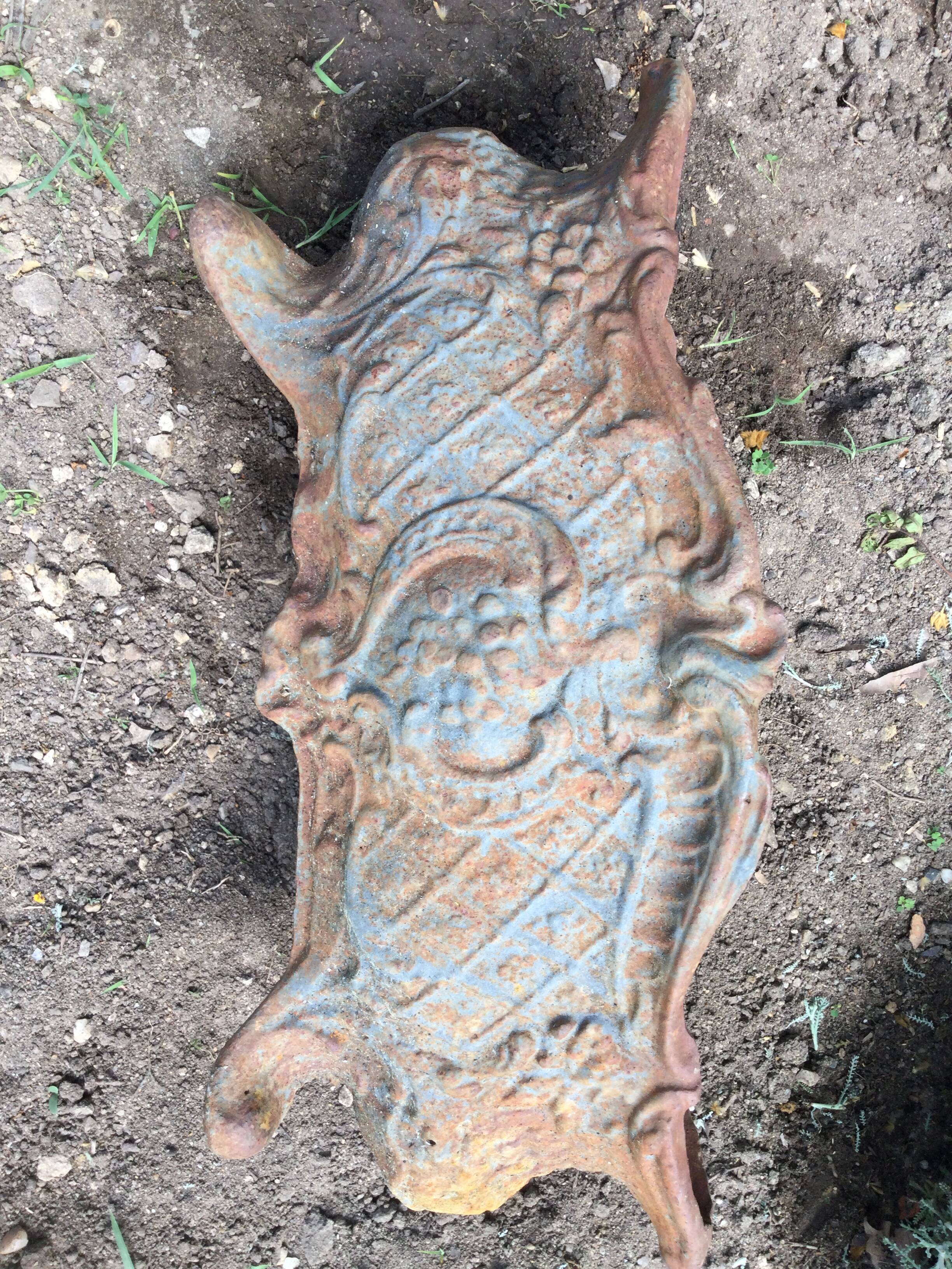 Antique cast iron planter