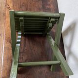 Vintage slatted fishing stool