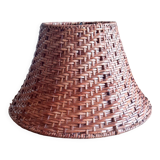 Vintage wicker lamp hat