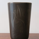 Scandinavian ceramic vase and bowl set by Royal Copenaghen, Denmark 1950s