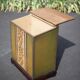Napoleon III upholstered wooden chest, storage chest, interior decoration