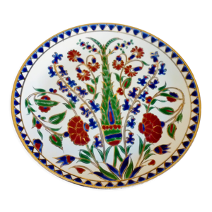 Assiette émaillée Keramik décor