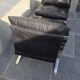 Pair of leather armchairs "Joker" by Olivier Mourgue for Aireborne 1964