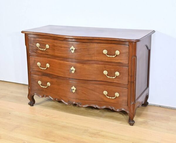 Commode Nantaise de Port en Acajou de Cuba – 2ème partie XVIIIe