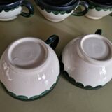 Vintage 7 Earthenware Mugs