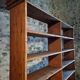 Large open shop shelf from an old French store by Chalmette, 1930s.