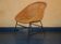 Mid century bamboo and iron pod chair, 1960s