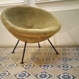 Rare Chair ball egg early 1950s Sputnik sputnik ball flesh