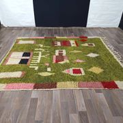 Tapis en laine artisanal marocain, grande taille 250x150 cm, fait main
