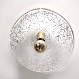 Postmodern White Murano Glass Pendant Marked La Murrina, Italy 1980s