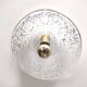 Postmodern White Murano Glass Pendant Marked La Murrina, Italy 1980s