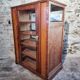 Antique shop display cabinet – Pine wood – 1920s/30s – On wheels