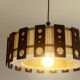 Suspension scandinave teck et tissu vers 1960