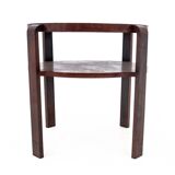 Round art deco coffee table, Czechoslovakia, 1950s