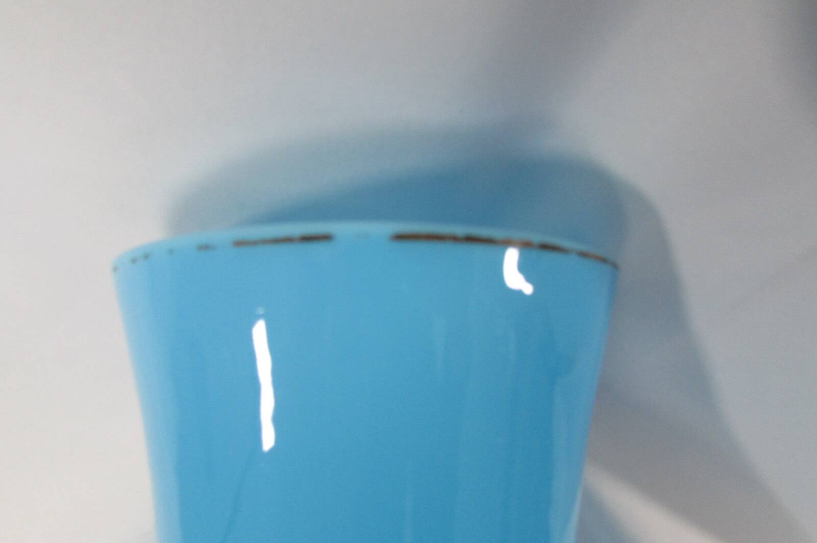 Blue opaline vase