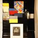 Display for store postcards on wheels, circa 1980