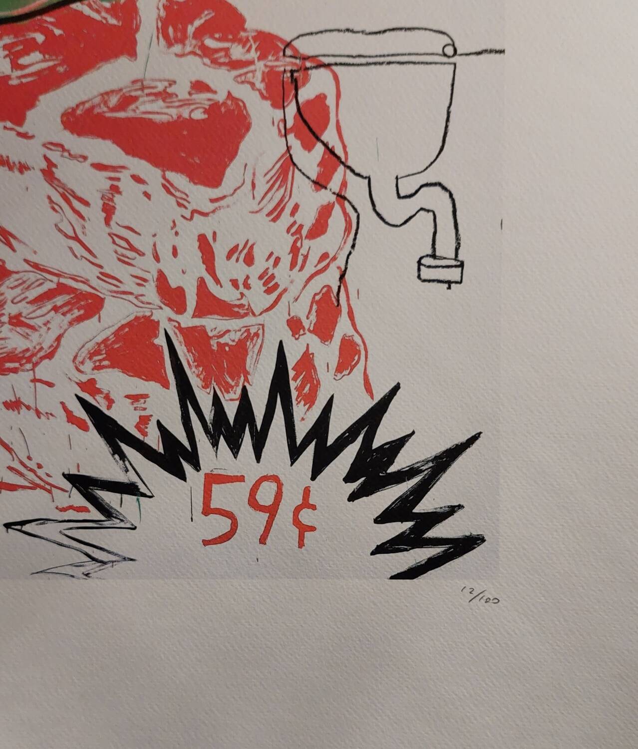 Wharol / Basquiat collaboration screen print