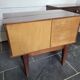 Pair of vintage 70s walnut bedside tables