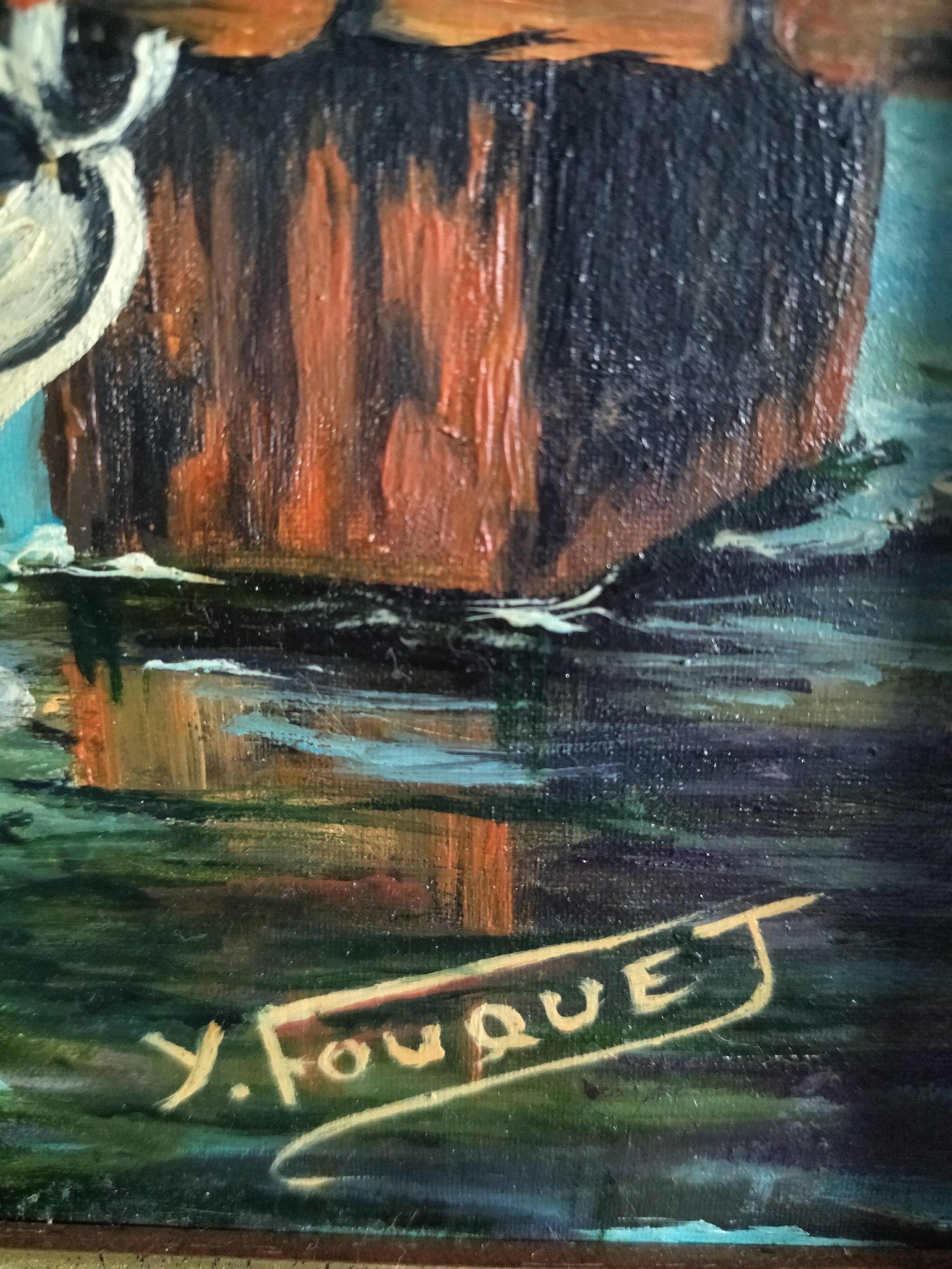 Painting the oil on canvas signed