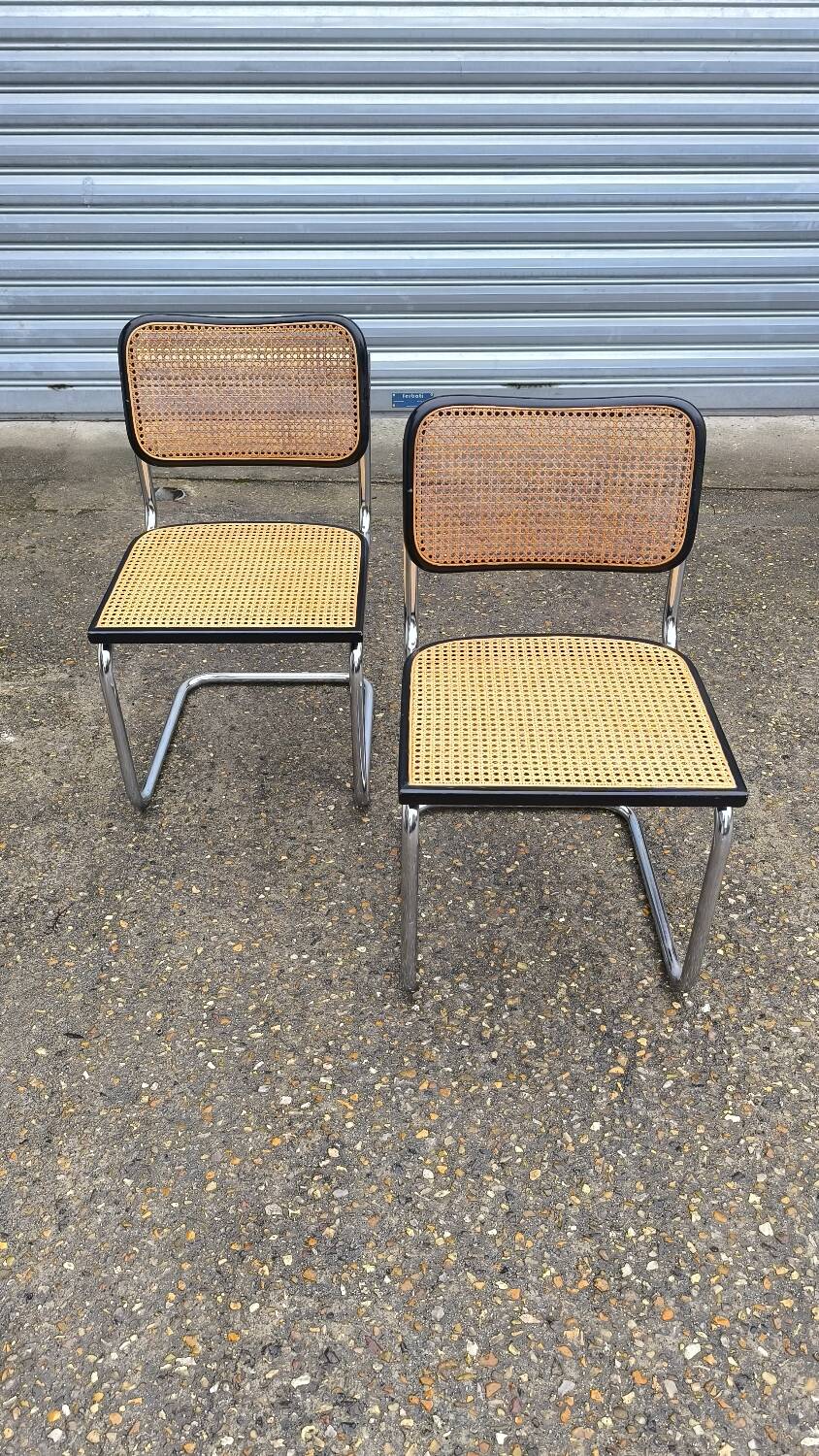 Pair of Cesca B32 chairs by Marcel Breuer