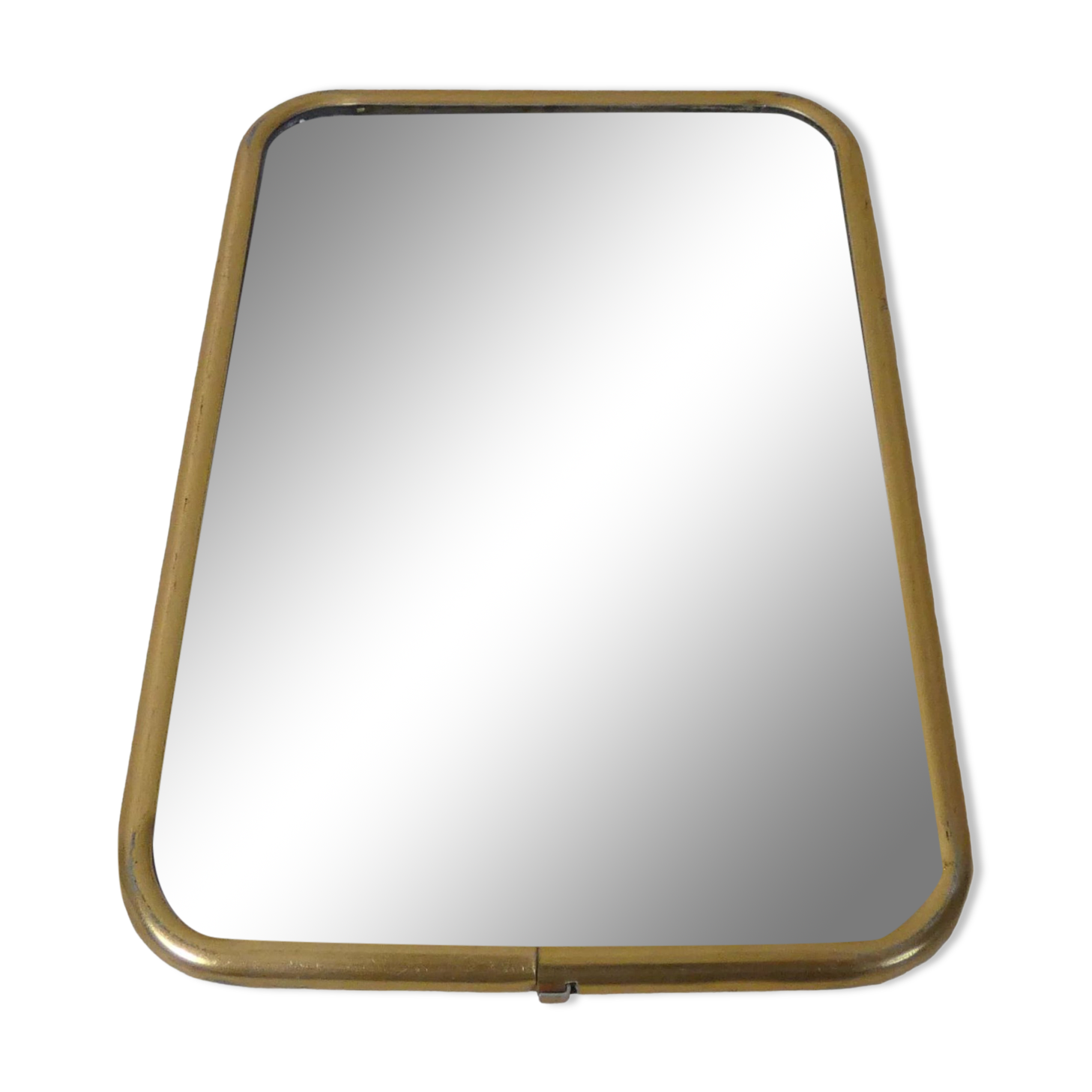 Metal barber mirror