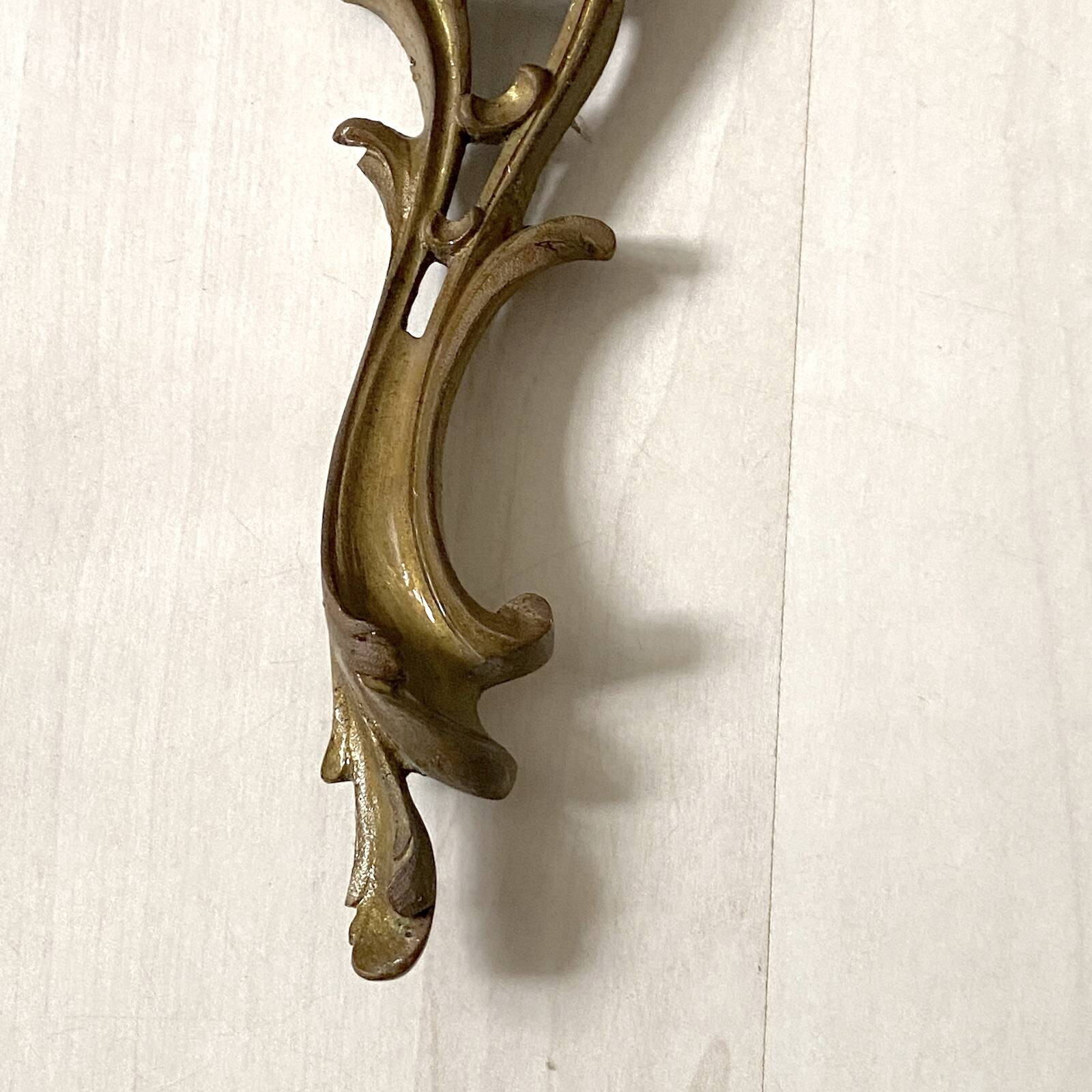 Pair of bronze wall sconces in Louis XV style