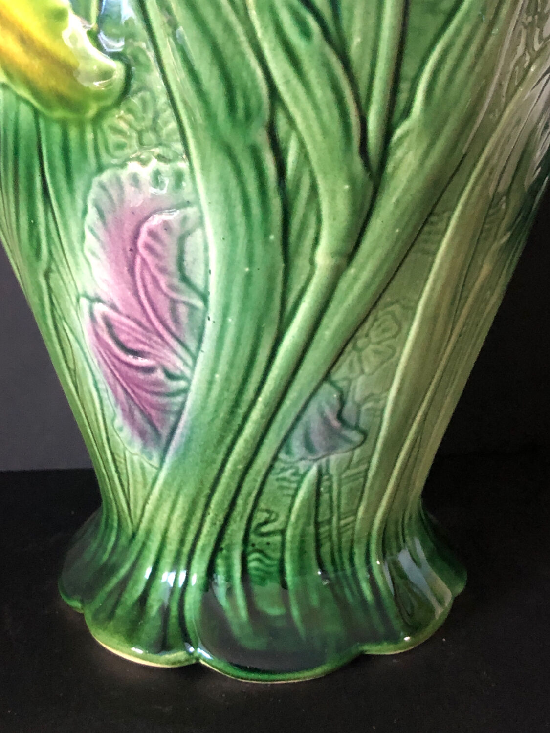 Old vase in Barbotine Saint Clément