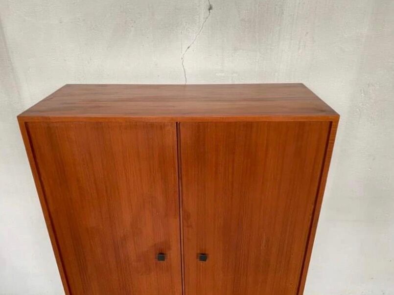 Vintage Scandinavian Teak Wardrobe with 2 doors