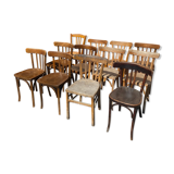12 vintage bistro chairs
