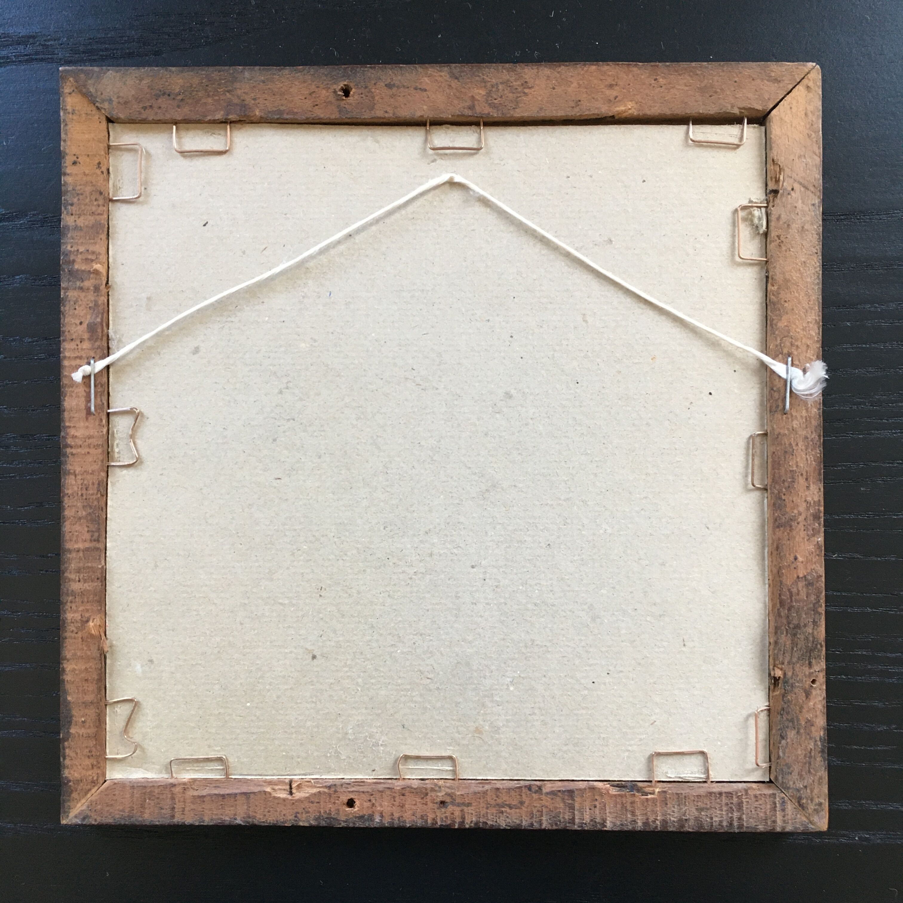 Dog charcoal drawing framed