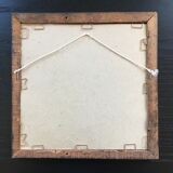 Dog charcoal drawing framed