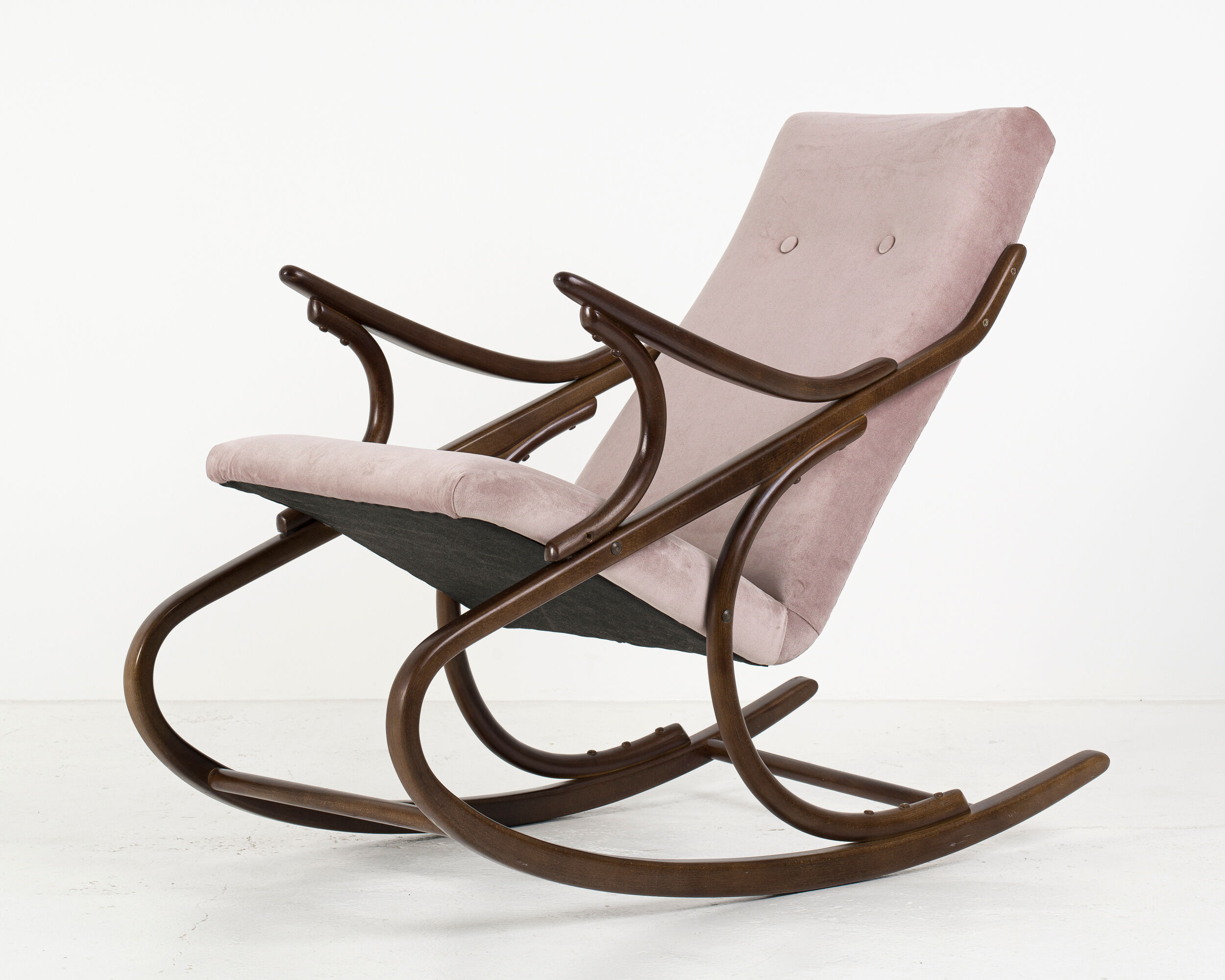 Bentwood rocking chair from TON, 1960s