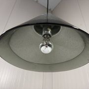 Peill & Putzler cone shaped glass hanging lamp, Germany