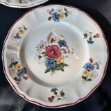 8 small plates of sarreguemines agreste series