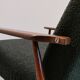 Henryk Lis armchair in black boucle 1960
