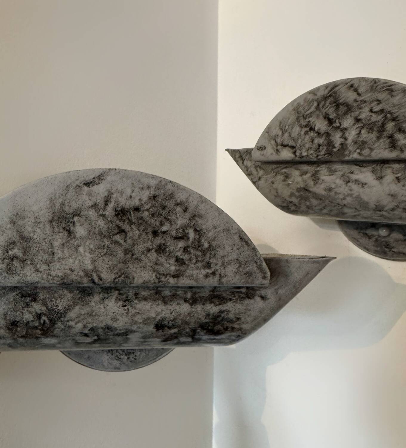 Murano glass wall lights from the 80s